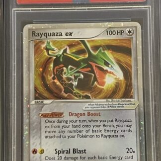 2005 Pokemon EX Deoxys #102 Rayquaza EX Ultra Rare Holo PSA 8 NM MINT