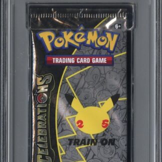 Pokémon 2021 Celebrations Graded Foil Booster Pack PSA 8