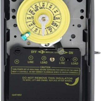 Intermatic T104R 208-277-Volt DPST 24 Hour Mechanical Time Switch with Case NEW