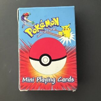 1999 POKEMON MINI PLAYING CARDS Full Deck Blue RARE 54 With Box Complete