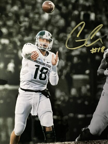 Connor Cook Autographed 11x14” Michigan State University MSU RARE Signed