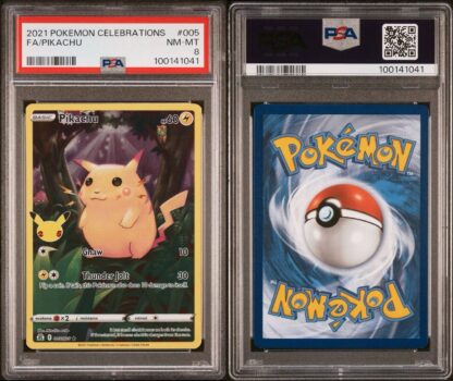 2021 Pokemon Celebrations Full Art Pikachu 005/025 PSA 8