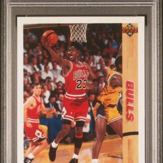 Auction #1 1991 Upper Deck #44 Michael Jordan Chicago Bulls HOF PSA 9 MINT