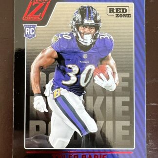 2022 Panini Zenith Football #179 TYLER BADIE RC Rookie Card! Red Parallel!