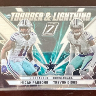 2022 Zenith Micah Parsons Trevon Diggs Prizm Thunder & Lightning #TL-MT Cowboys